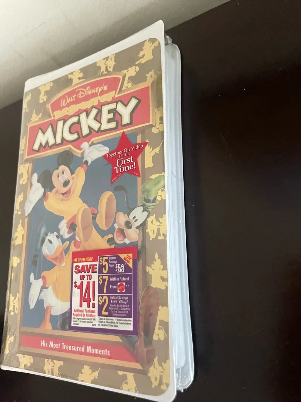 Walt Disney The Spirit of Mickey VHS - Gold & Red Cover